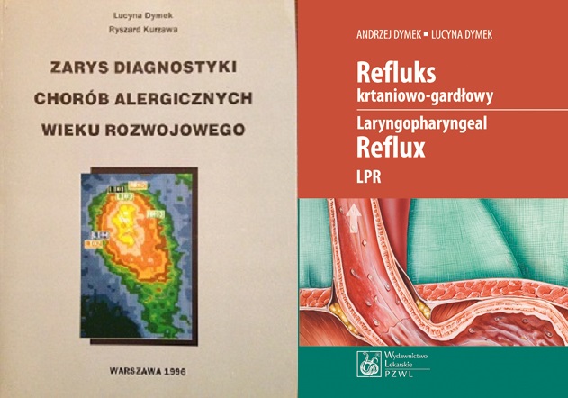 okładki książek, zarys diagnostyki chorób alergicznych wieku rozwojowego i Refluks krtaniowo-gardłowy